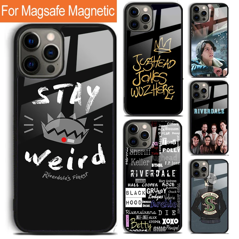 Funda de teléfono American TV Riverdale Jughead Jones Woz para iPhone 17 Air 16 15 14 12 Pro Max Plus Magsafe funda inalámbrica magnética