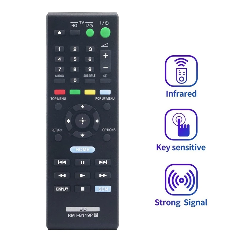 ABYC RMT-B119P Remote Control for Sony Blu-Ray Recorder Disc DVD Player BDPS490 BDPS1100 BDPS590 BDPS5100 BDP-S390 BDP-S190