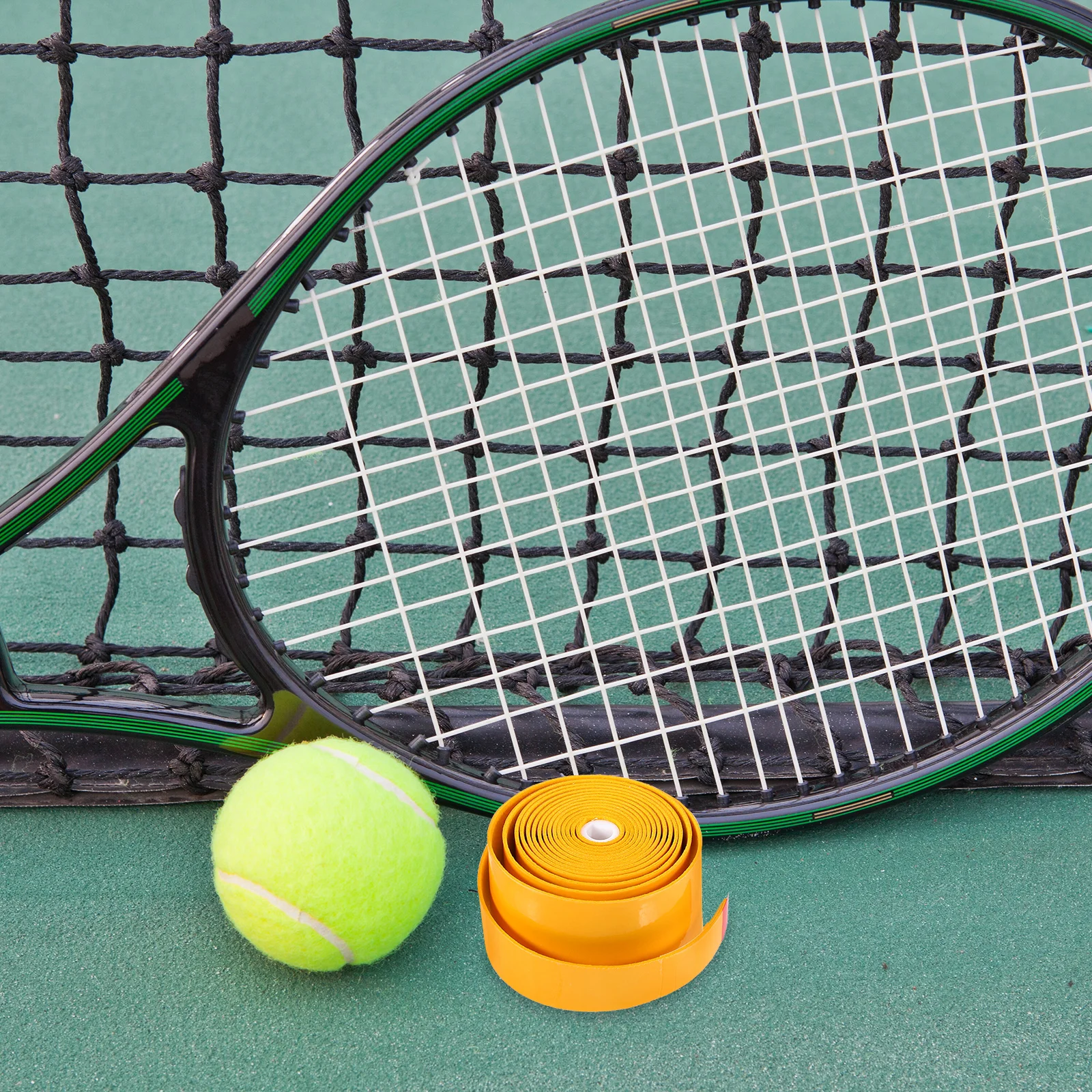 

10pcs 110cm Tennis Tennis Racket Grip Tape Racket Grip Tape Badminton Handle Sweat Absorbent Anti Slipping PU Sports Supplies