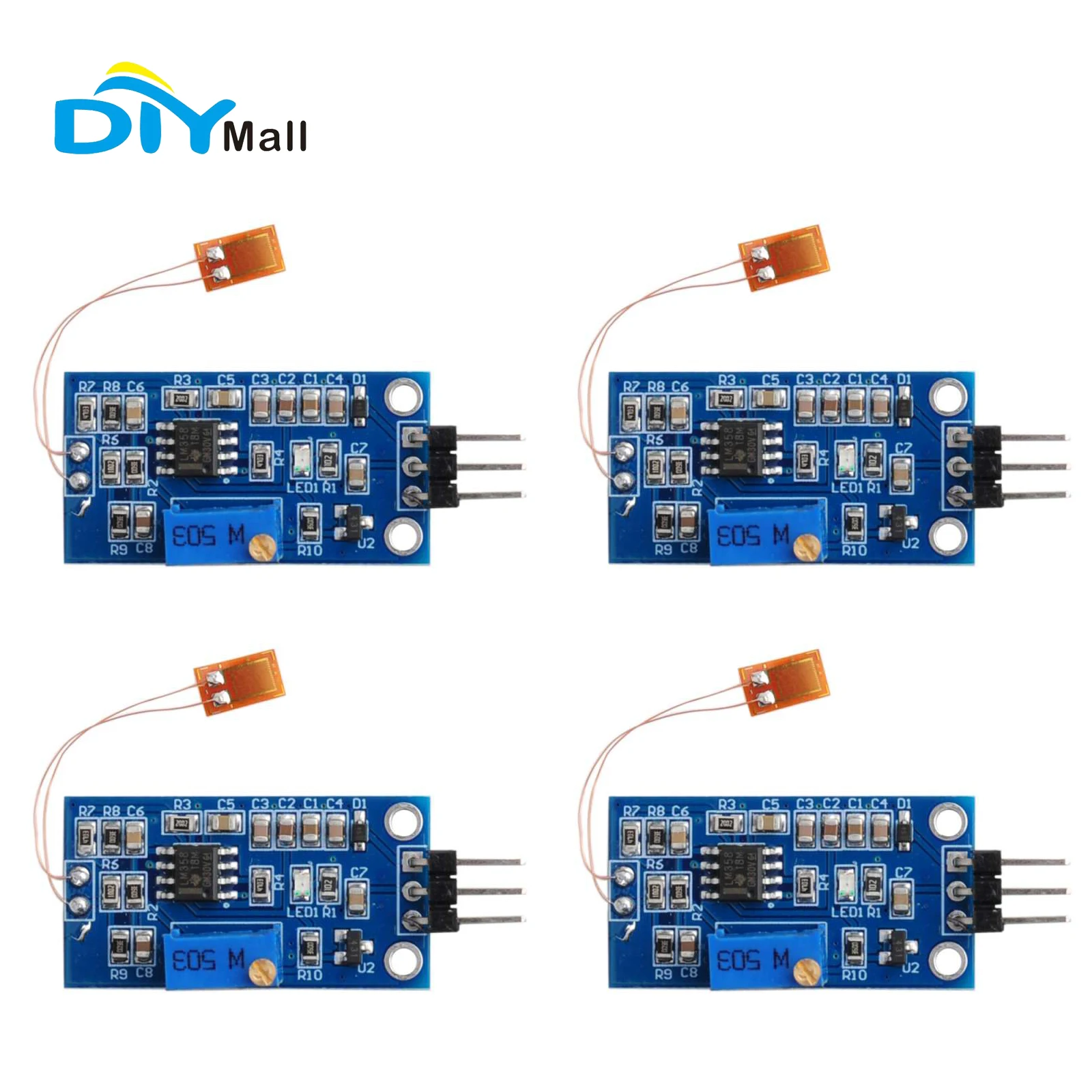 4 unids/lote DIYmall BF350-3AA/1.5AA medidor de tensión módulo Sensor de flexión Y3 módulo amplificador de pesaje