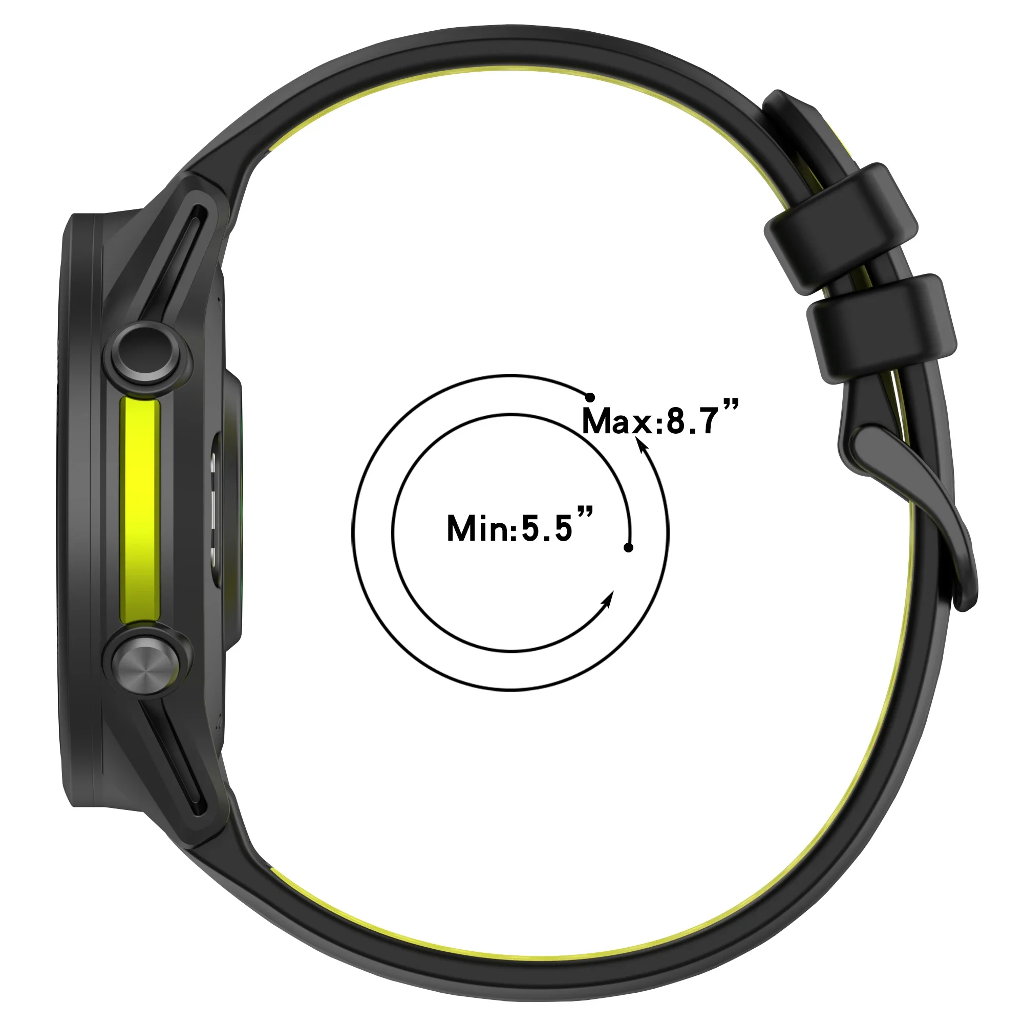 Fascia sportiva ufficiale in silicone per Garmin Forerunner 970 965 955 945 935 745 cinturino traspirante cinturino da polso accessori per cintura