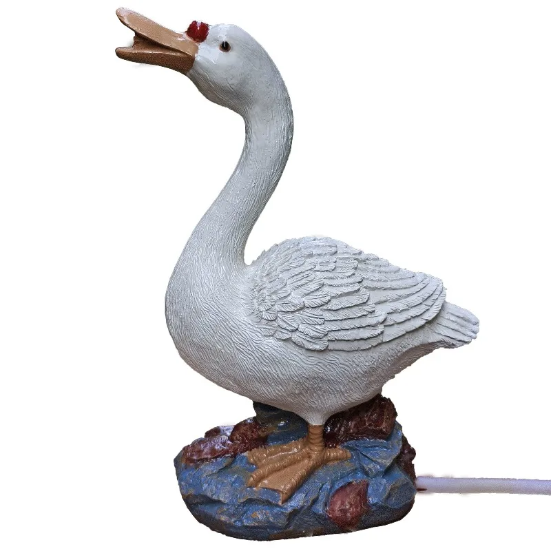 

Garden Simulation Animal Water Spray Duck Goose Ornament Pool Solar Circulation Flowing Water Fountain Ornament