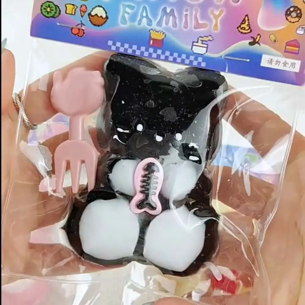 Nouveauté peluche chat presser jouet sensoriel Silicone dessin animé Fidget jouet TPR 3D pincement décompression jouet jouets drôles