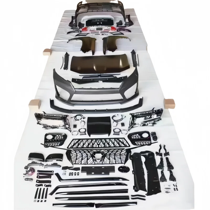 

Suitable for Prado 10-17 Model the Updated New E Version the Front Rear Bumpers of the Large Wraparound Grille