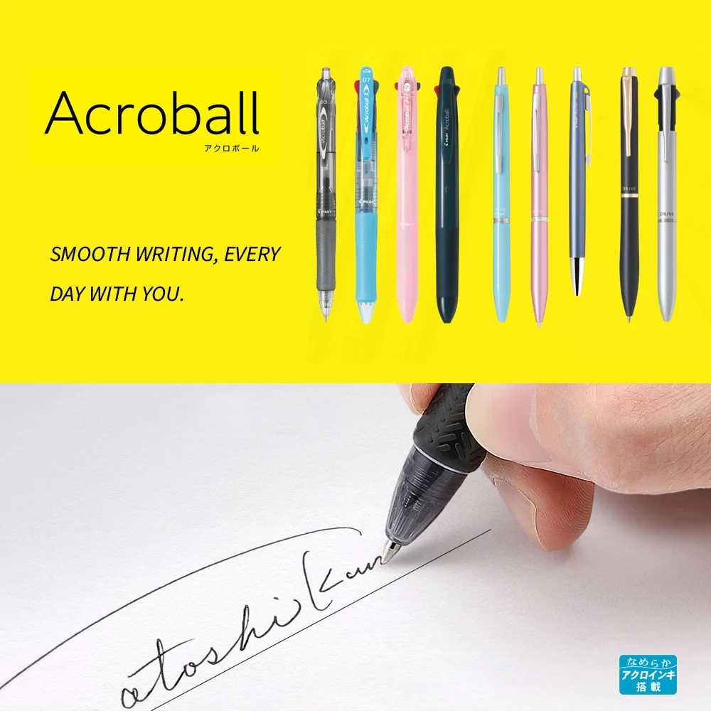 

PILOT Acroball Ballpoint Pen Series Smooth Low Viscosity Acro Ink 0.3mm 0.5mm 0.7mm Single Color Multi Color Multi-Function Pen