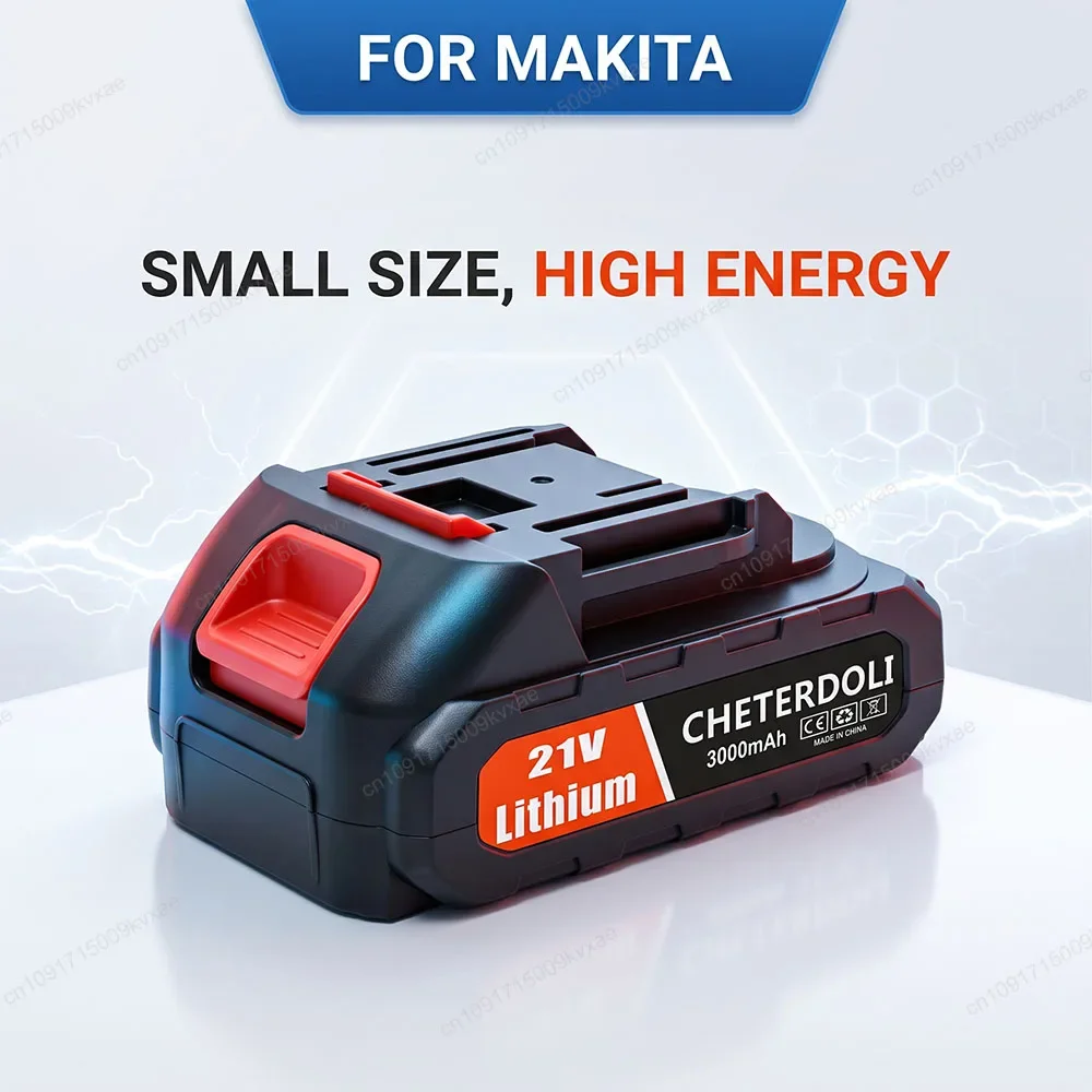 Cordless Electric Tool Battery 21V Lithium Ion Pack for Makita BL1860B BL1850 BL1840 18650 High Drain Cells with 3MOS BMS Board
