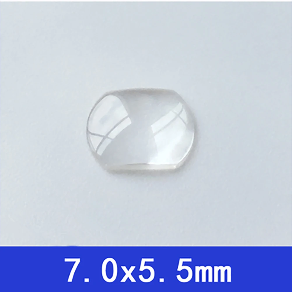 7.0x5.5mm/5.5x4.5mm/5.5mm Optional High Quality Sapphire Bubble Magnifier Calendar Lens for Date Window Watch Crystal Glass Part