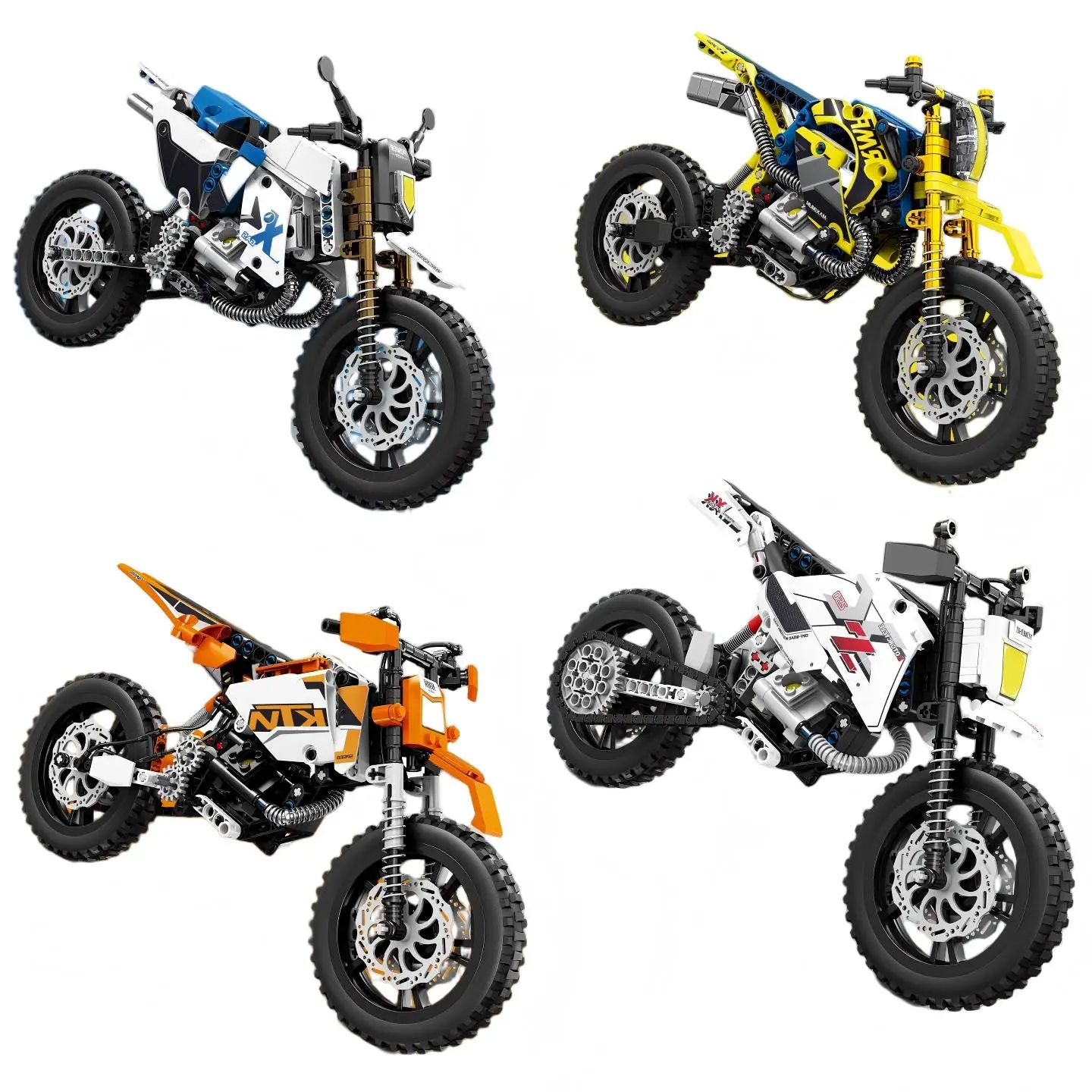 

KaiZhi 1158-61 Motorcycle Series Off-road Vehicle Model Children's Educational Assembly Building Blocks Toy