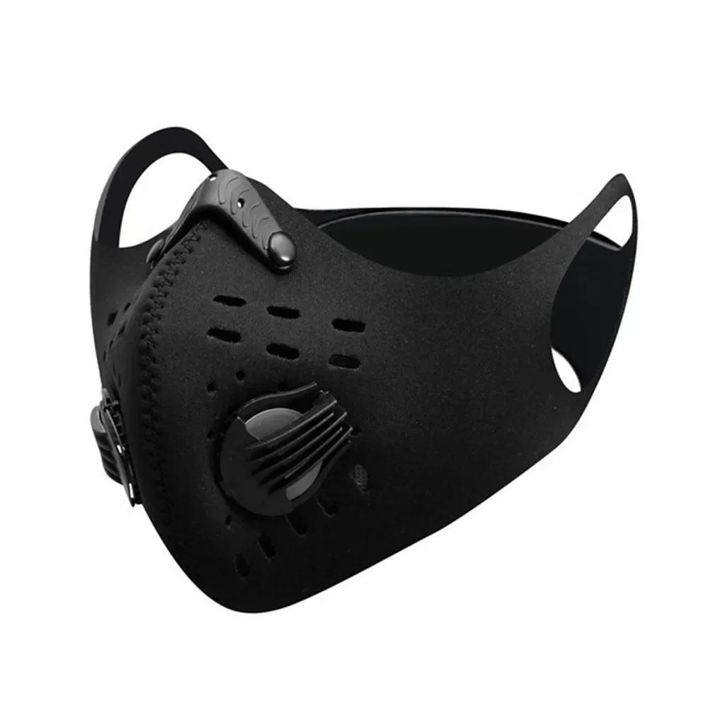 Maschera per sport all\'aria aperta di piccole dimensioni attrezzatura da ciclismo maschera per valvola di respirazione uomo donna maschera