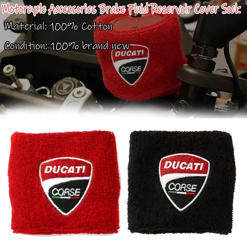 Motorcycle Fluid Reservoir Cover Oil Cup Sock For Duca@ti Monster 400 620 695 696 750 795 796 821 937 Multistrada 950 1000