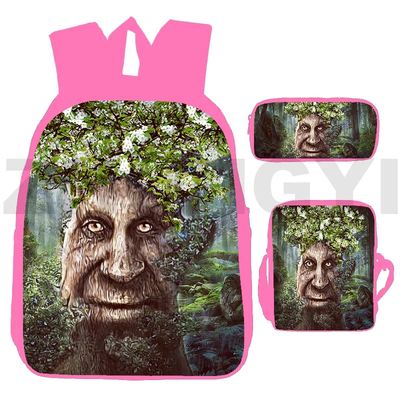 Popular 3D Game Wise Mystical Tree Backpacks Cute School Bags for Girls 3 Pcs/Set Female Travel Bag Outdoor Sport Mens Bookbag