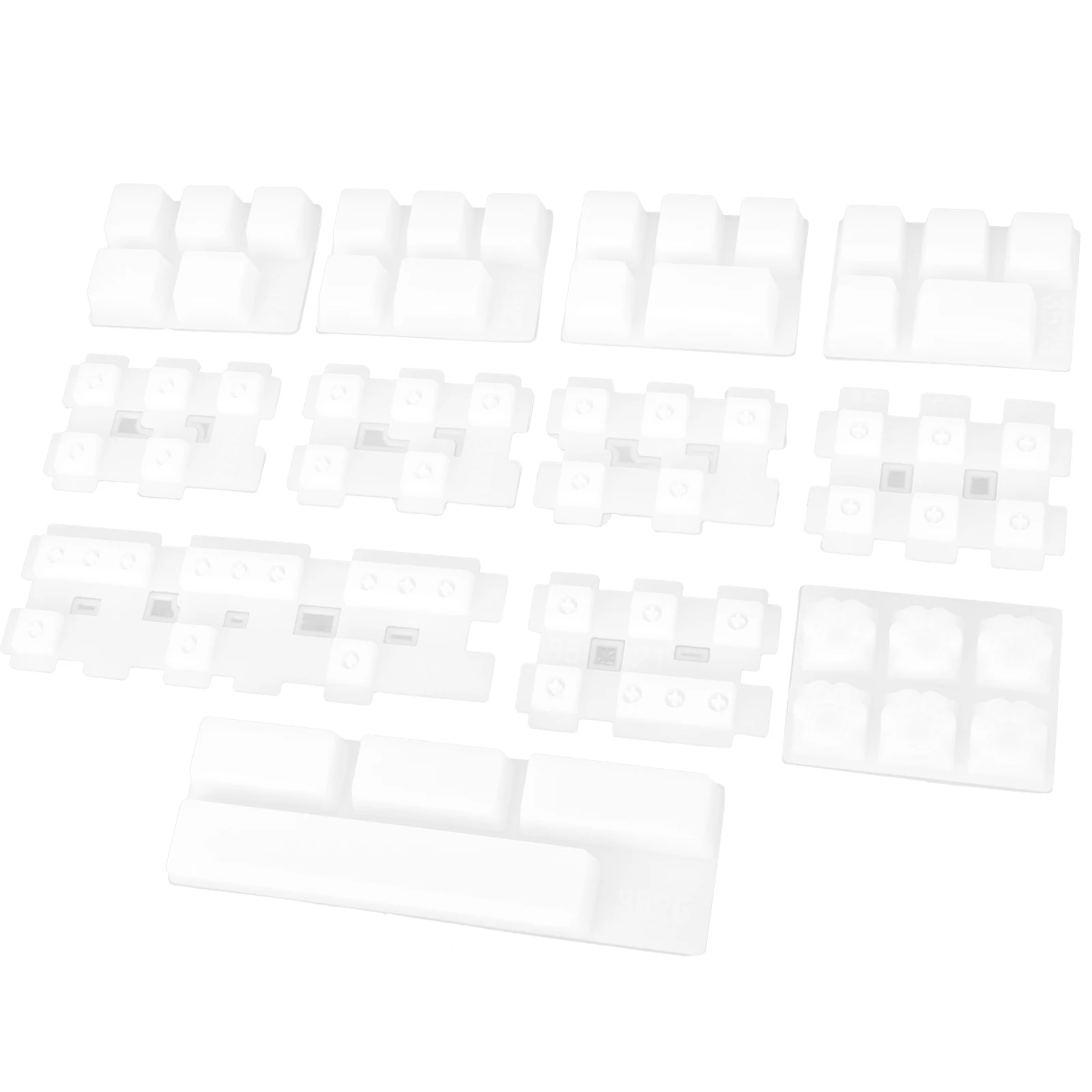 

1 set Cat Claw Keycap Mold 5650 White Silicone Casting Tools DIY Epoxy Resin Keyboard Cap Fits Mechanical Jewelry Accessories