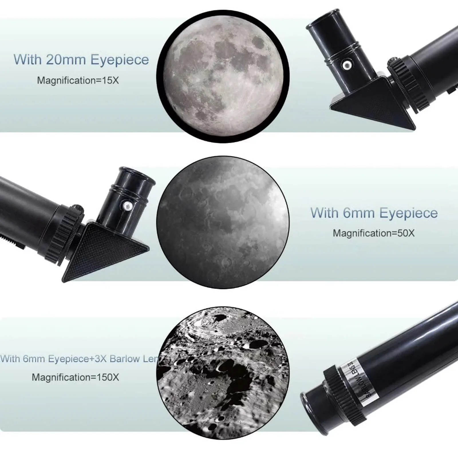 Professional Astronomical Telescope F30070 Monocular 150 Times Zoom HD Night Vision View Moon Star AZM70300 Stargazing