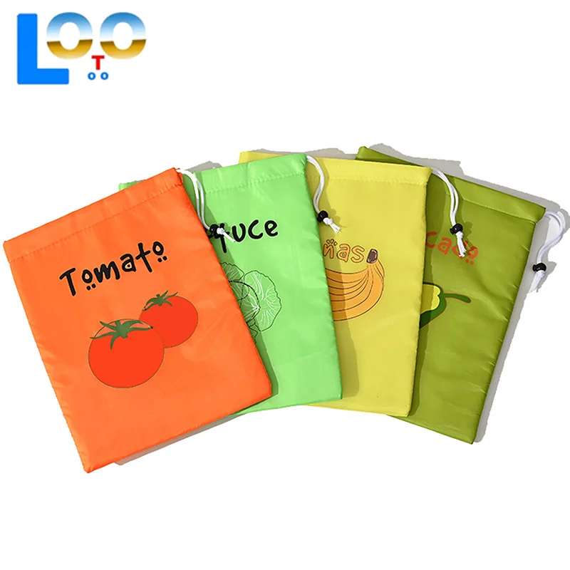 

1/3pcs Reusable Fruit Vegetable Freshkeeping Bag Banana Storage Bag Vegetable Preservation Anti Ripening Insulated Drawstring