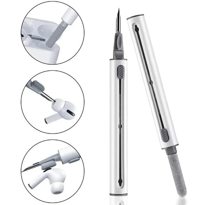 Kit de limpeza sem fio bluetooth fone de ouvido caneta limpeza para airpods pro 1 2 3 fone capa limpadores escova fones ferramentas limpeza