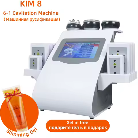 Ultrasonic Cavitation 40k Vacuum System Machine 6 in 1 Slimming Face Lifting Cellulite Reduction Massage Body Shaping Fat B