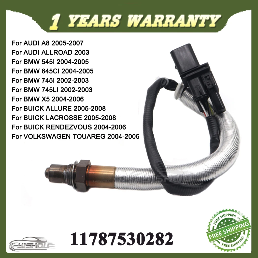 

11787530282 Air Fuel Ratio Lambda O2 Oxygen Sensor 0258007142 For BMW 545I 645CI 745I 745LI X5 AUDI A8 ALLROAD VW TOUAREG BUICK
