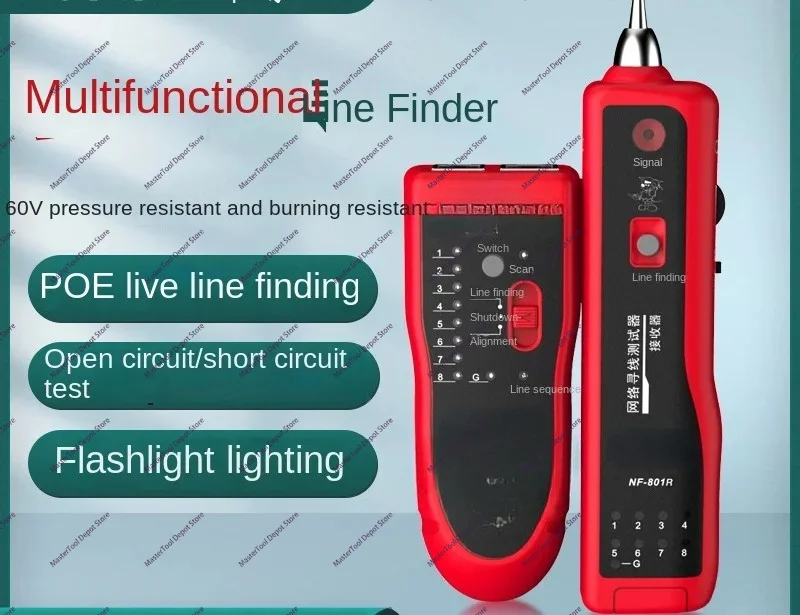 NF-801R Line Finder, Network Line Measuring Instrument, Multi-function Inspection Detector