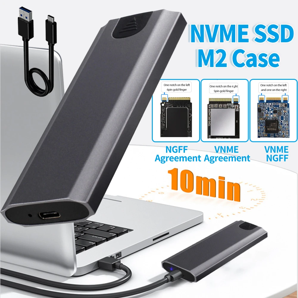 Nvme Ssd M2 Case Nv…