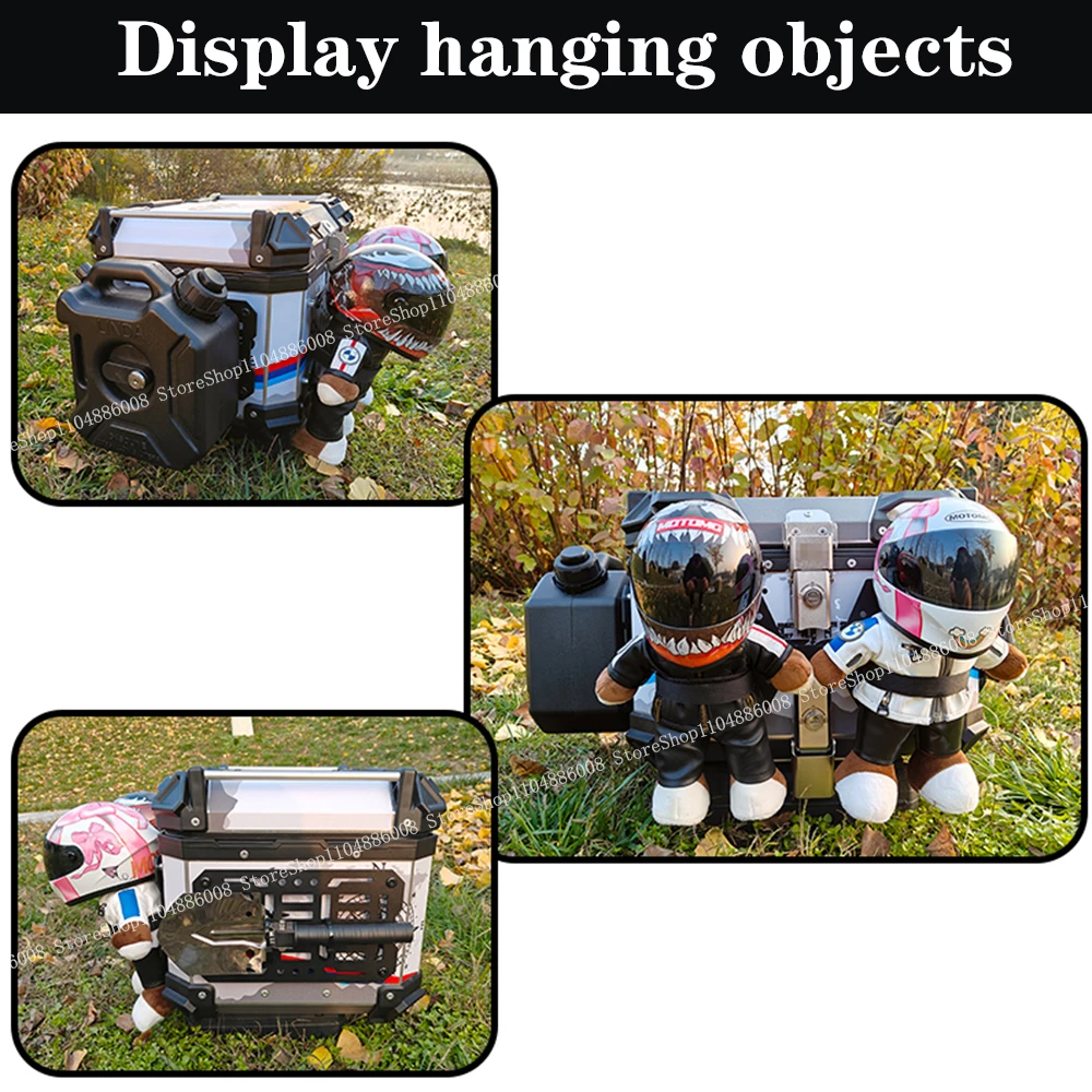 Motorcycle Molle Panel For Trunk Storage DIY Acce carbon steel material Universal Side Box Organizer Modular Storage