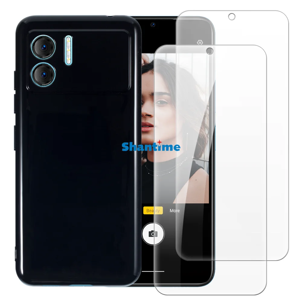 حافظة ناعمة + عبوتان من واقيات الشاشة من الزجاج المقوى لهاتف Doogee X98 Pro، X98 لحماية الجسم بالكامل #2