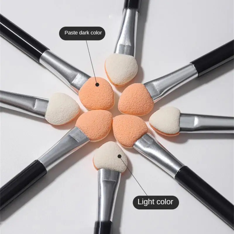 Bastoncino di spugna a doppia estremità bastoncino di cotone facile da colorare spugna di alta qualità pennello morbido per ombretti strumenti di bellezza strumenti per Manicure