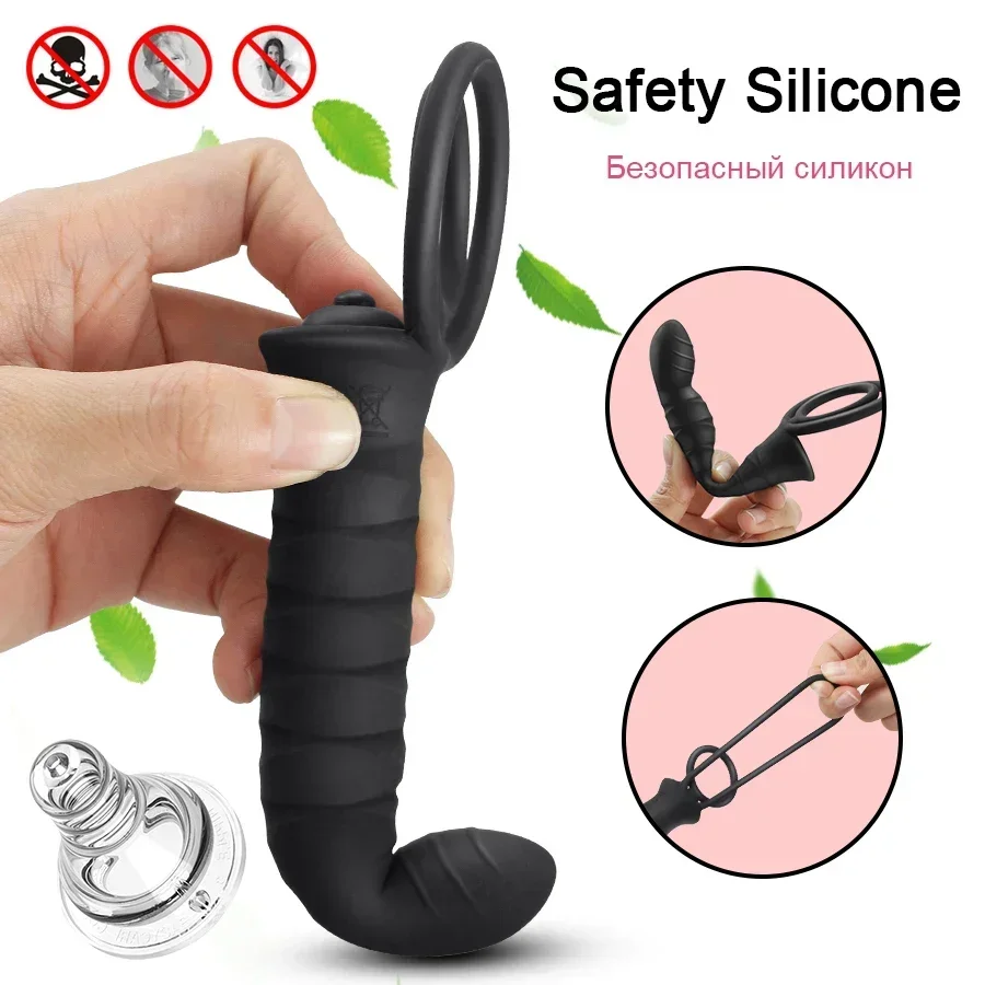 FLXUR Double Penetration Vibrator Sex Toys Strapon Dildo Vibrator Strap on Penis Vagina Anal for Man Sex Toys for Couples - Image 3