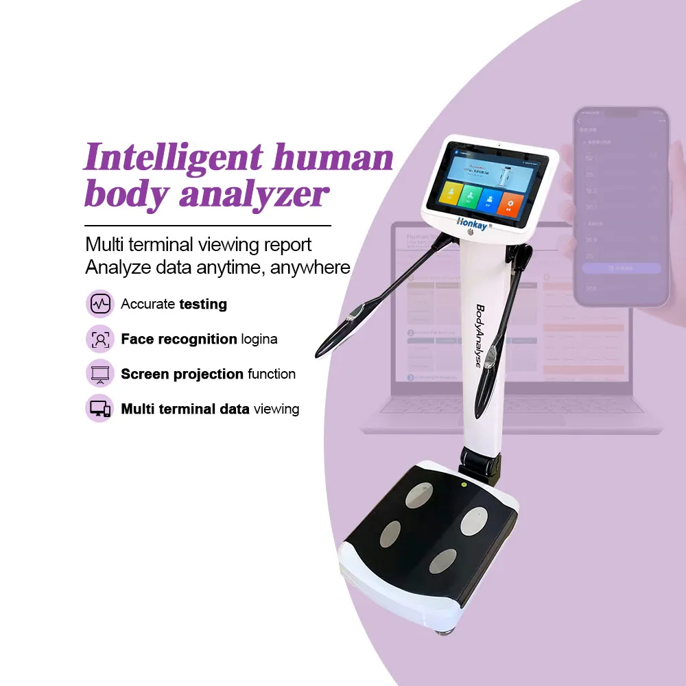 Macchina professionale per l'analisi dell'impedenza bioelettrica misurazione del peso Test BMI analizzatore della composizione corporea per la valutazione dell'alcol grasso