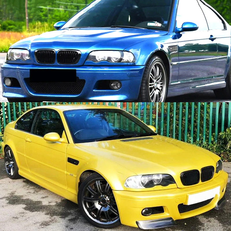 Magickit For BMW 3 Series 1998-2001 E46 M3 323 i/is 325Ci 328 i/is/Ci 330Ci 2 Doors Kidney Front Bumper Racing Grills Bodykits