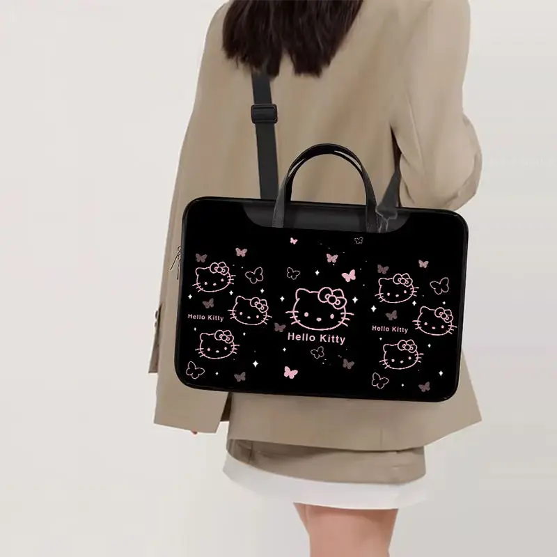 Kawaii Hello Kitty Sanrio Student Cartoon Leuke Computer Opbergtas Platte Plaat Beschermhoes Notebook Handtas Cadeau voor meisjes