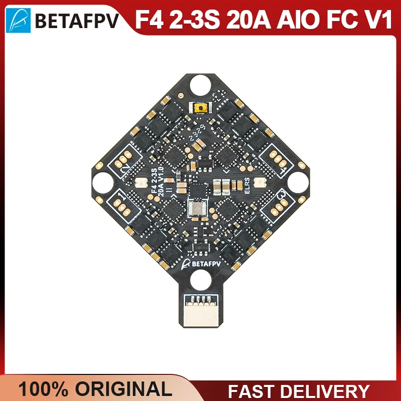 

Контроллер полета BETAFPV F4 2-3S 20A AIO FC V1 для бесщеточного квадрокоптера Pavo20 Pro Pavo Pico Whoop для HD VTX