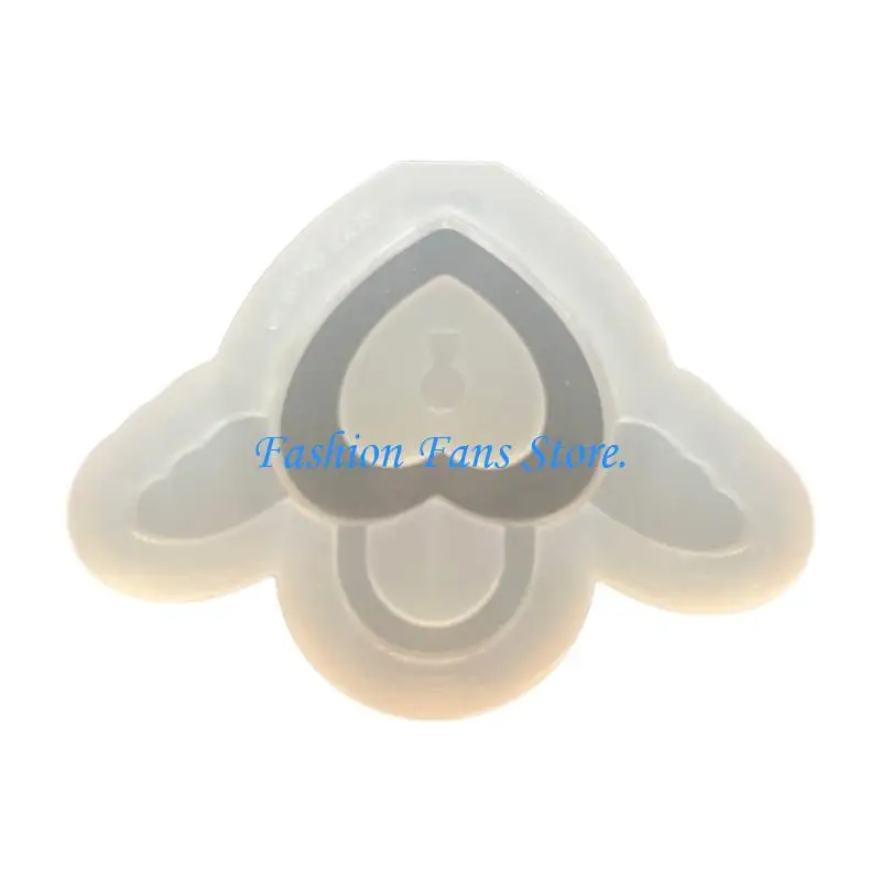 3D Animal Silicone Mold Resin Shaker Charm Mould Rabbit Keychain
