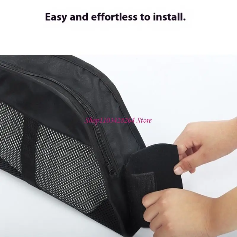  Easy Attach Strollers Organiser Hanging Bag For Baby Supplies Spacious Compartments Secure Fastening Travel Accessory