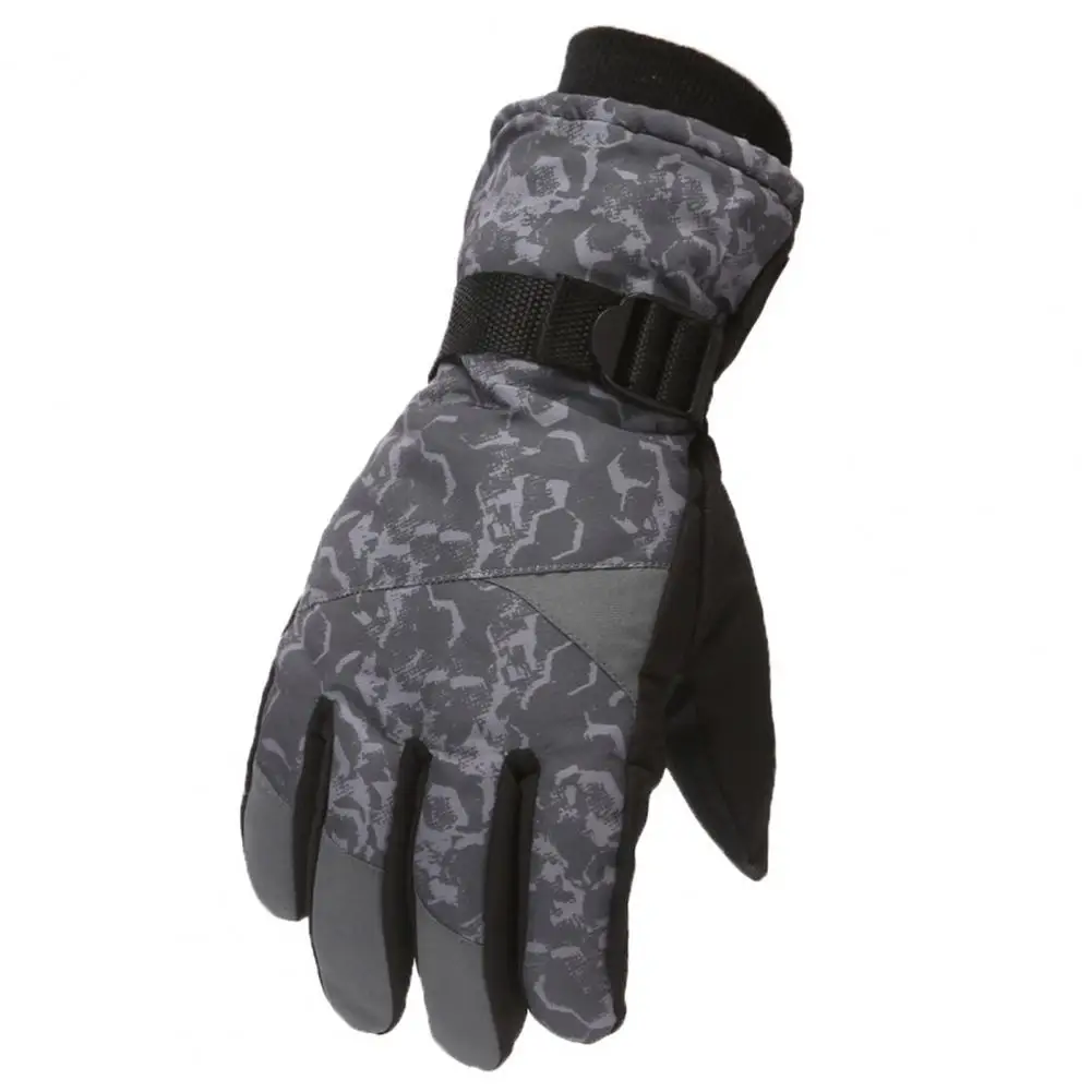 Ridding Gloves 1 Pair Helpful Thickened Breathable High Elasticity Anti-pilling Adult Mittens for Outdoor