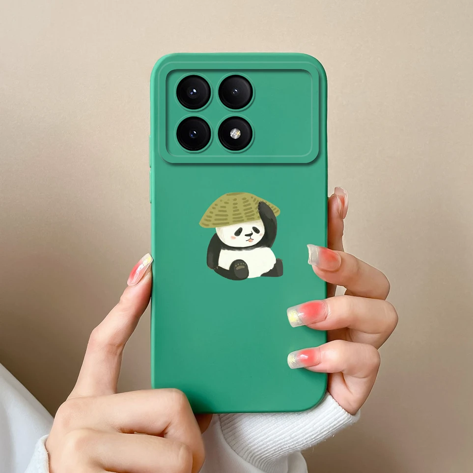 For Xiaomi Poco X6 Pro X6 Funda Astronaut Cases Liquid Silicone Protective Coques For XiaomiX6Pro 2311DRK48G Housing Cover Shell