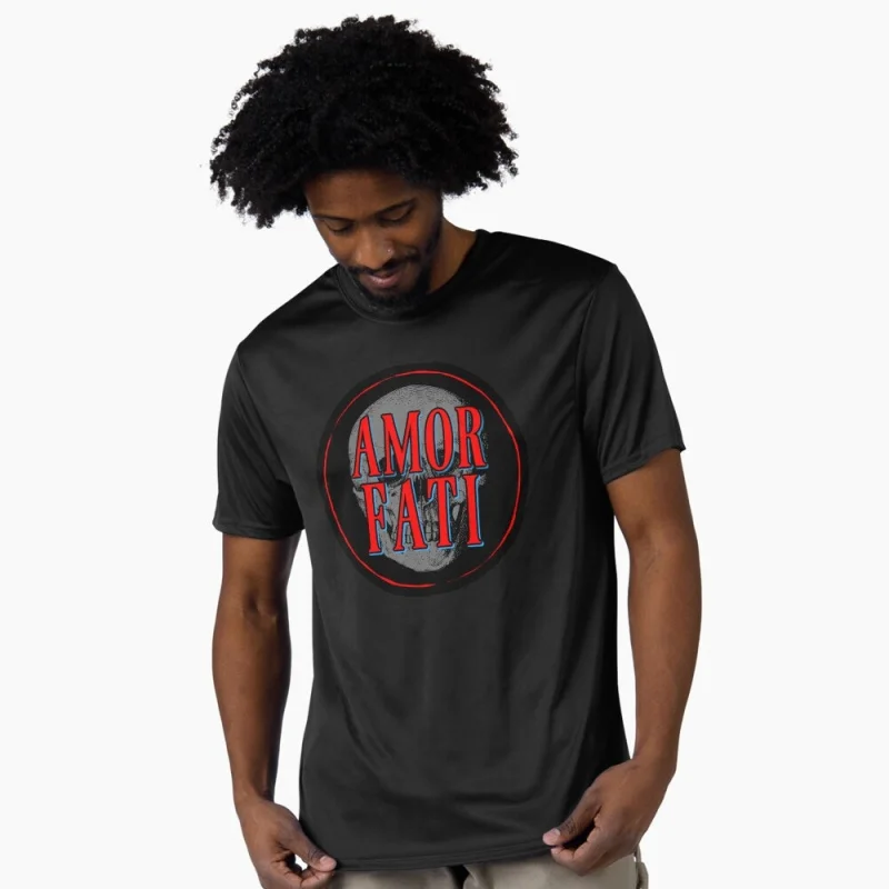 Amor Fati Stoic Skull  Stoicism Philosophy Gift t shirt for men 100% cotton printed Graphic Clothes Large size Tops S-6XL