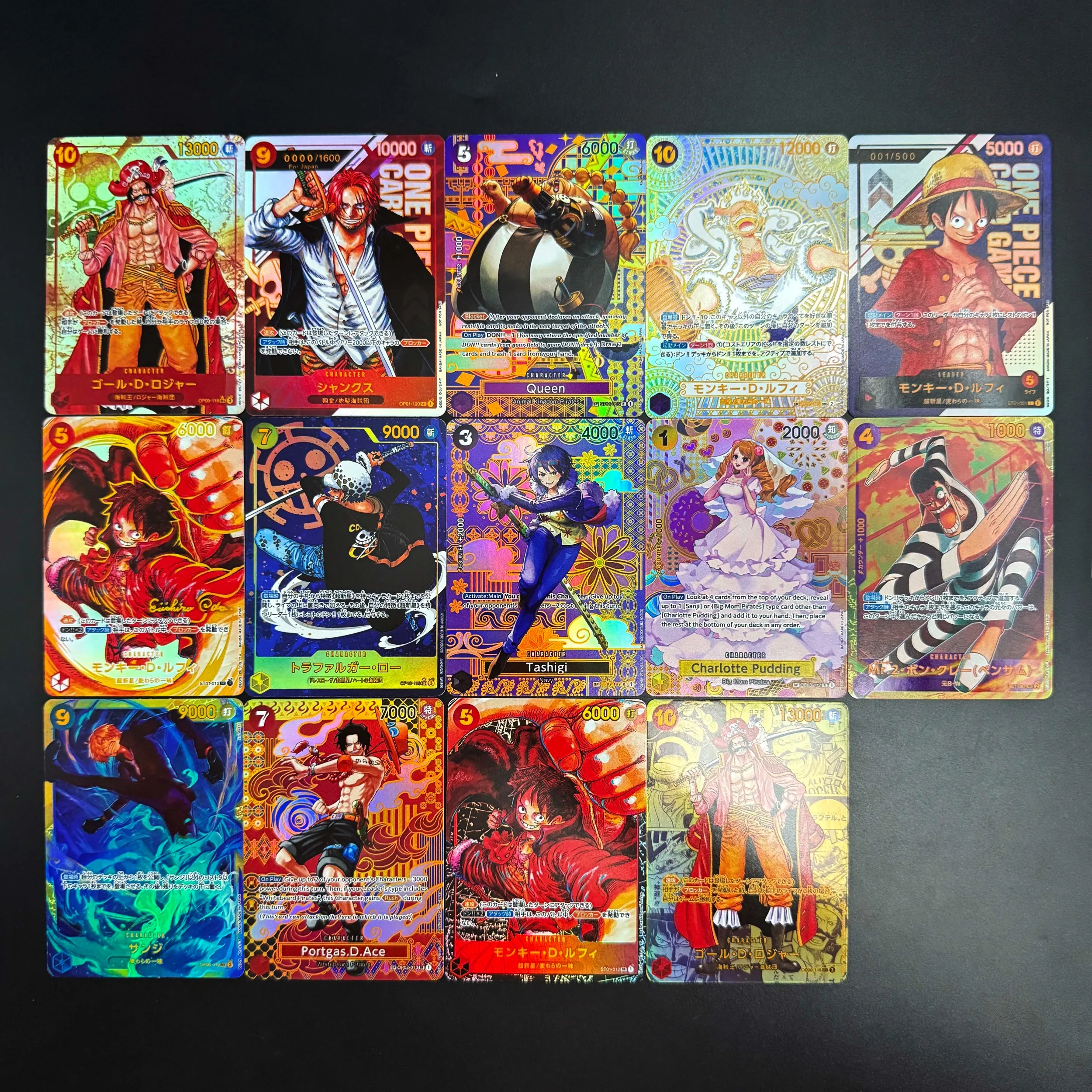 

Diy 30 Models One Piece Luffy Nami Law Gol D Roger Collection Cards Self Made OPCG 2023 Championship Prize Cards