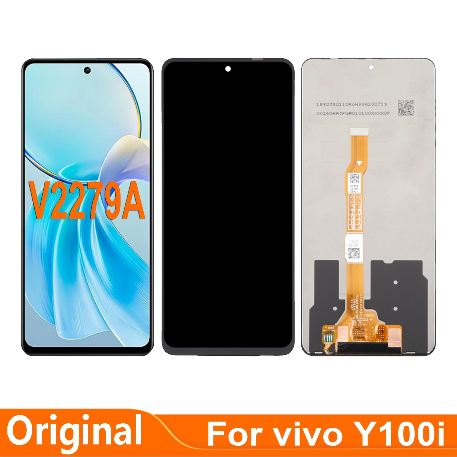 

Original 6.64'' For Vivo Y100i V2279A LCD Display Touch Screen Digitizer Assembly Parts