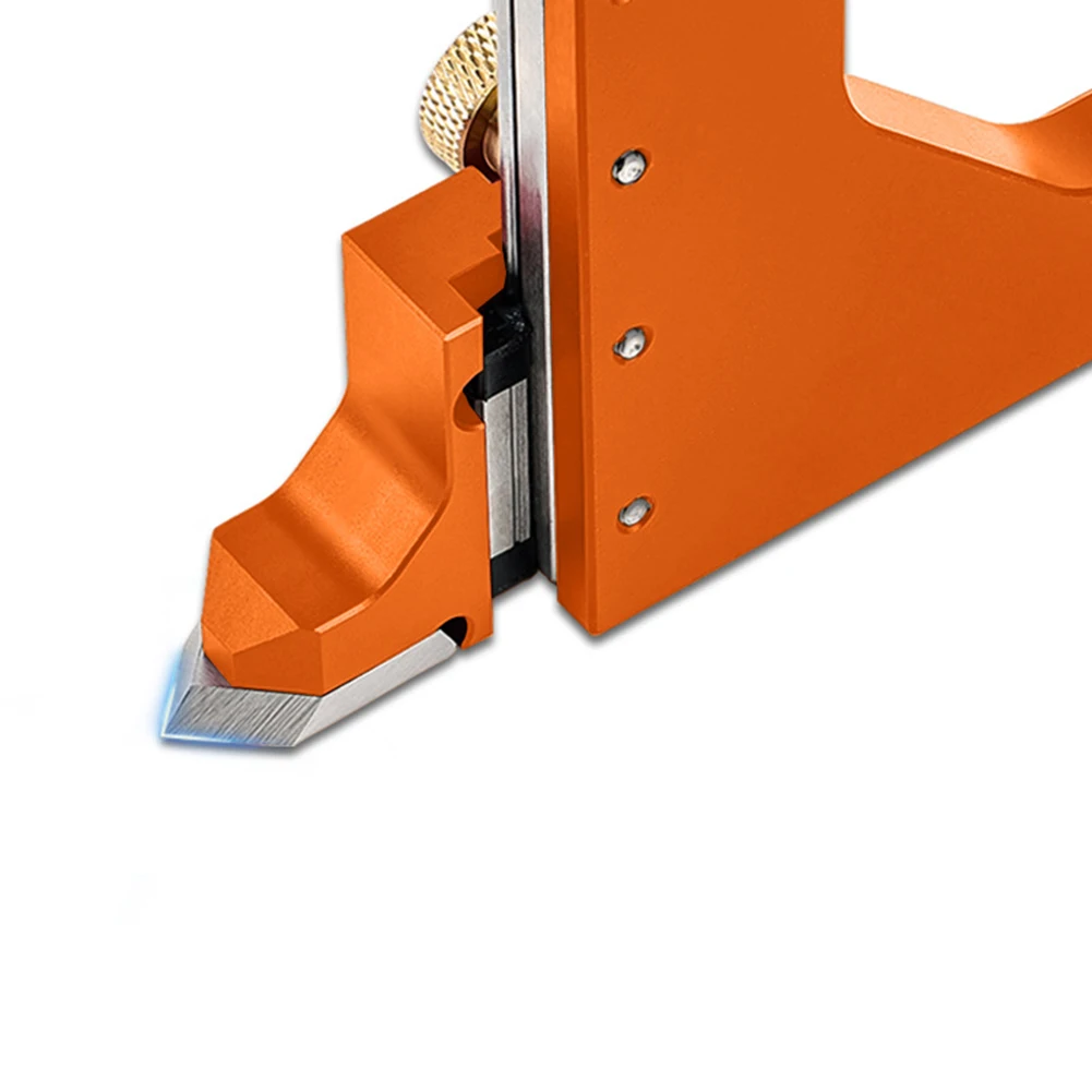 For Woodworking Height Gauge Ruler for Table Saw 0-60mm / 0-2.5in Adjustable Aluminum Depth Gauge for DIY Projects