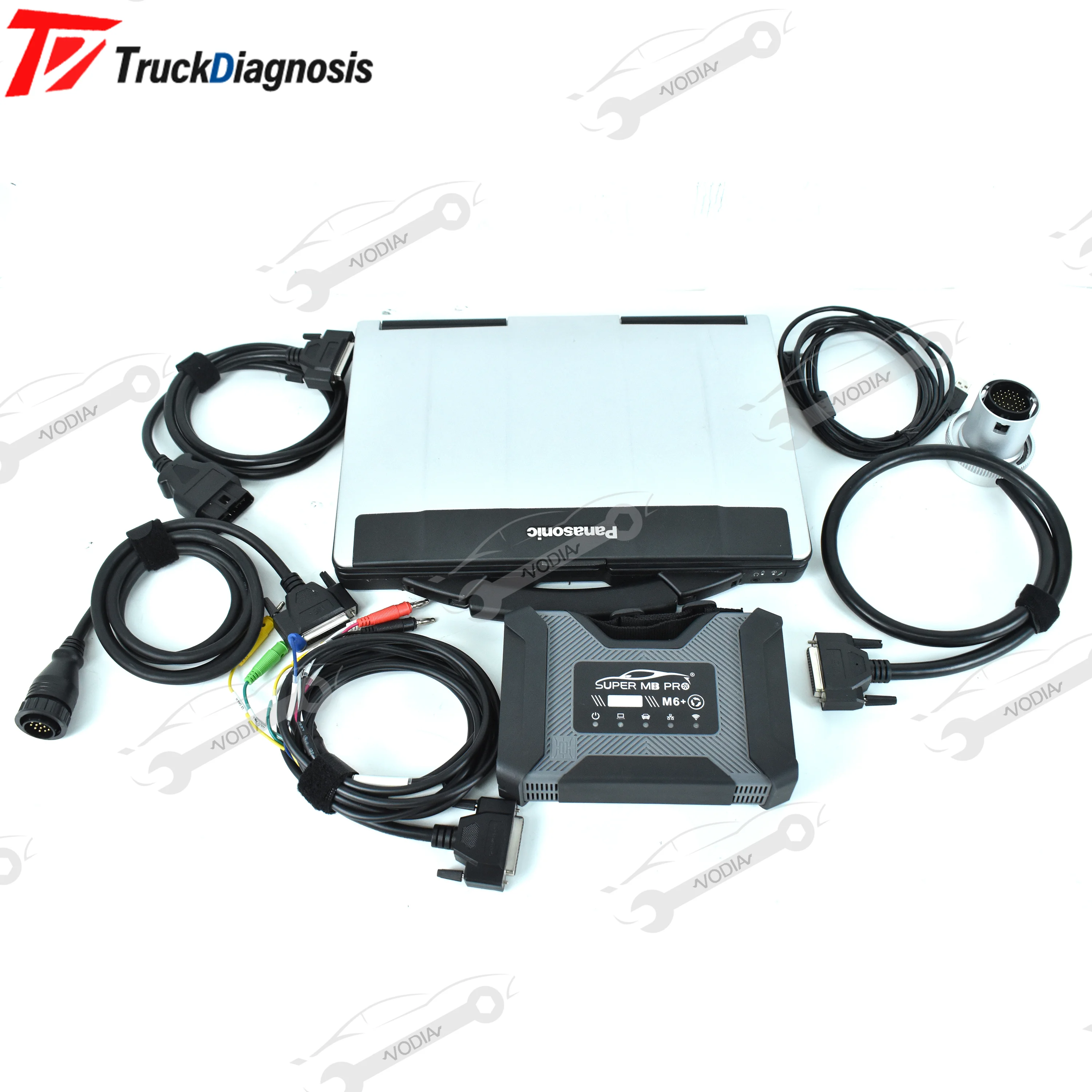 Super MB pro M6+PRO DOIP Diagnostic Tool for Benz Car & Truck MB STAR C6 Full System Diagnostic & Programming+cf53Laptop