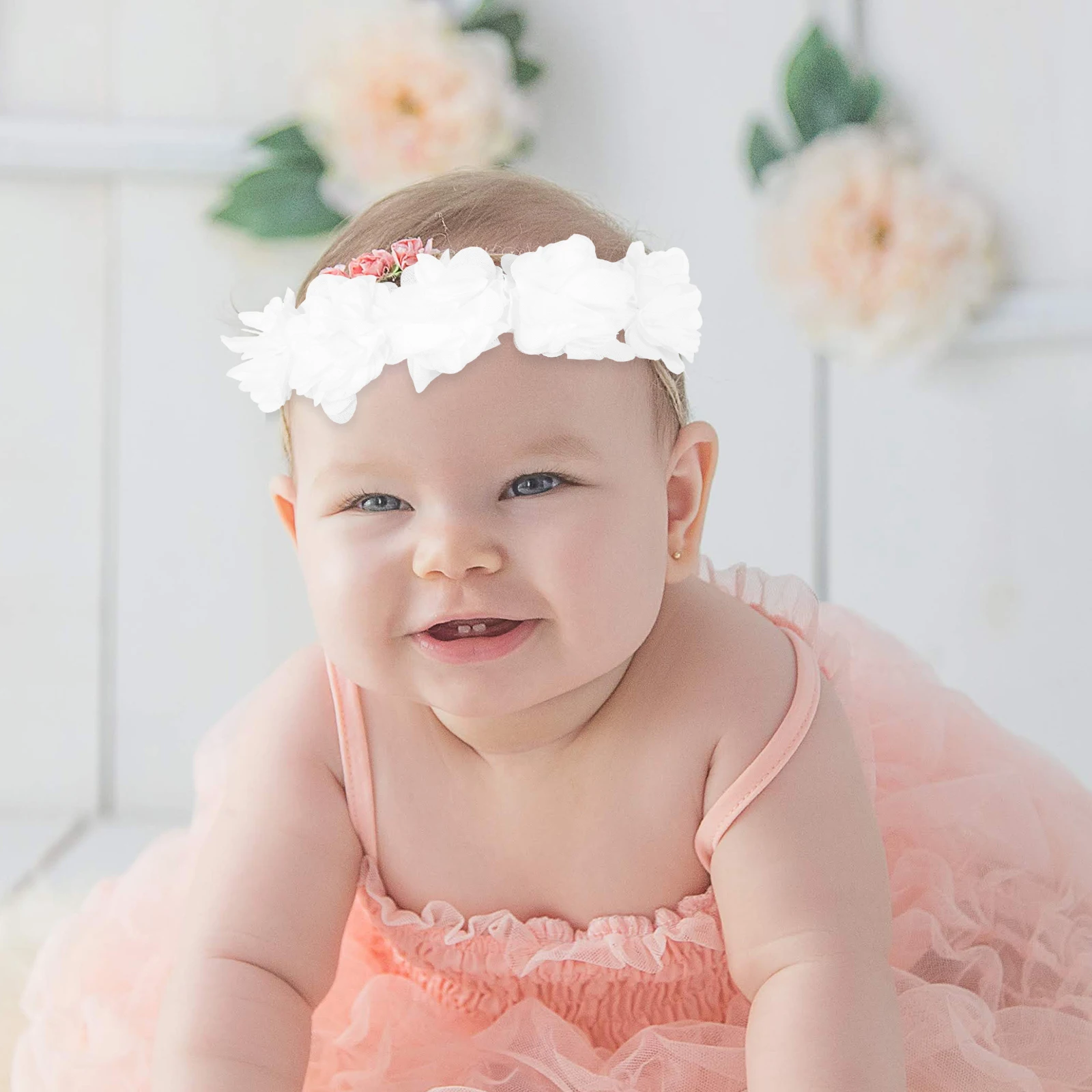 

2pcs Headband Hair Accessories White Baby Headwear Kids Elastic Newborn Headdress Hair Newborn Headdress Band Sweet