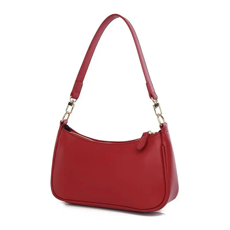 Hobo-Kettenriemen-Umhängetasche, Vintage Leichte Casual Handtasche, Einfarbige Pendler-Arbeits-Reise-Damentasche – Detail 20