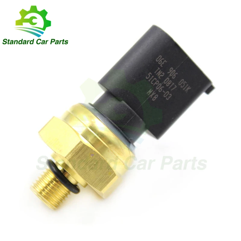 

Fuel Pressure Sensor 06E906051K For Audi A3 A4 A5 A6 Q5 TT VW Passat Jetta GTI Eos 2.0L 06E906051J 06E906051K