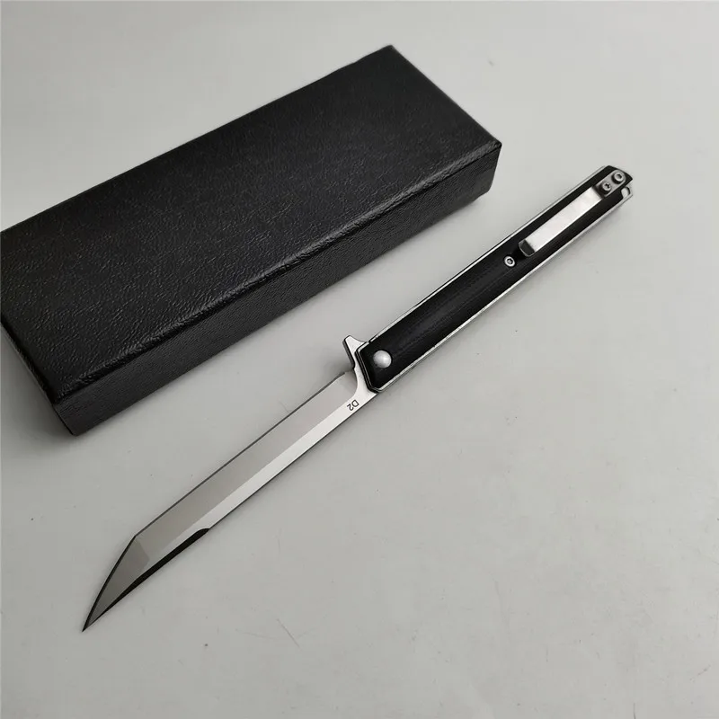 KESIWO J149 Folding PEN Knife D2 Survival Pocket Small Flipper G10 Handle Portable Outdoor Rescue Gift Fruit Camping EDC Knife view 3
