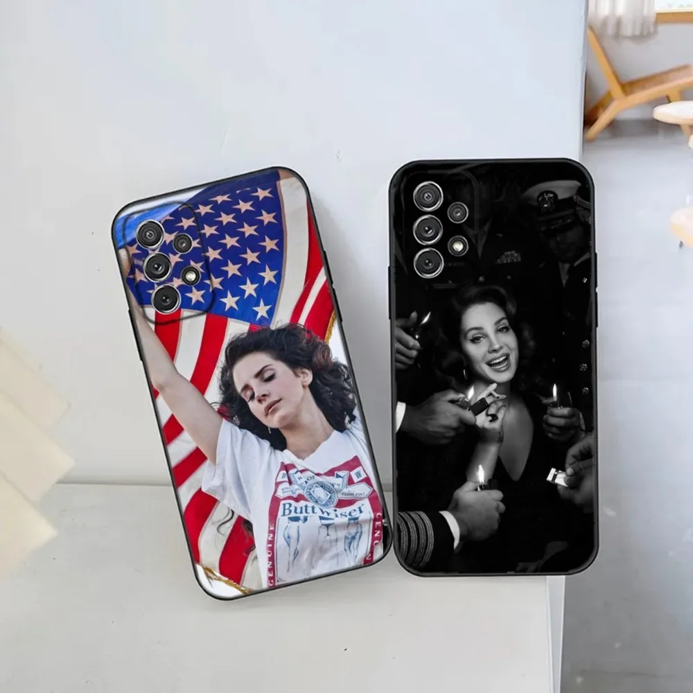 L-Lana Del Rey Singer Phone Case For Samsung S21,S22 Ultra,S20,S30 plus,S22 plus,S23,S30 ultra 5G Silicone Cover