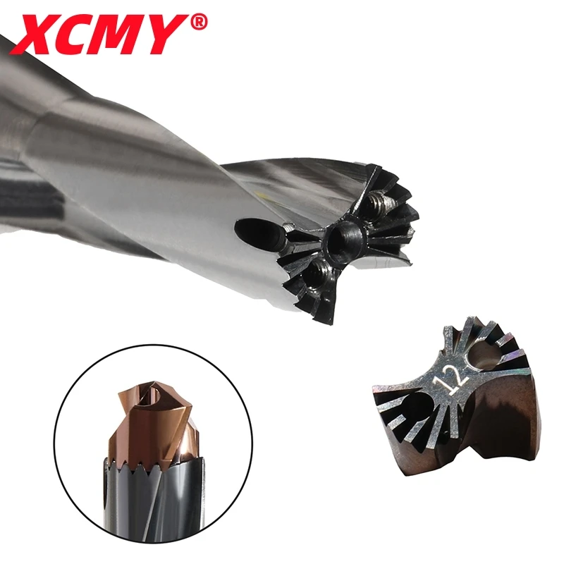 Crown High speed bit 10-25.8mm Carbide insert CNC Violent hole machining indexable Stainless steel processing saber-tooth drill