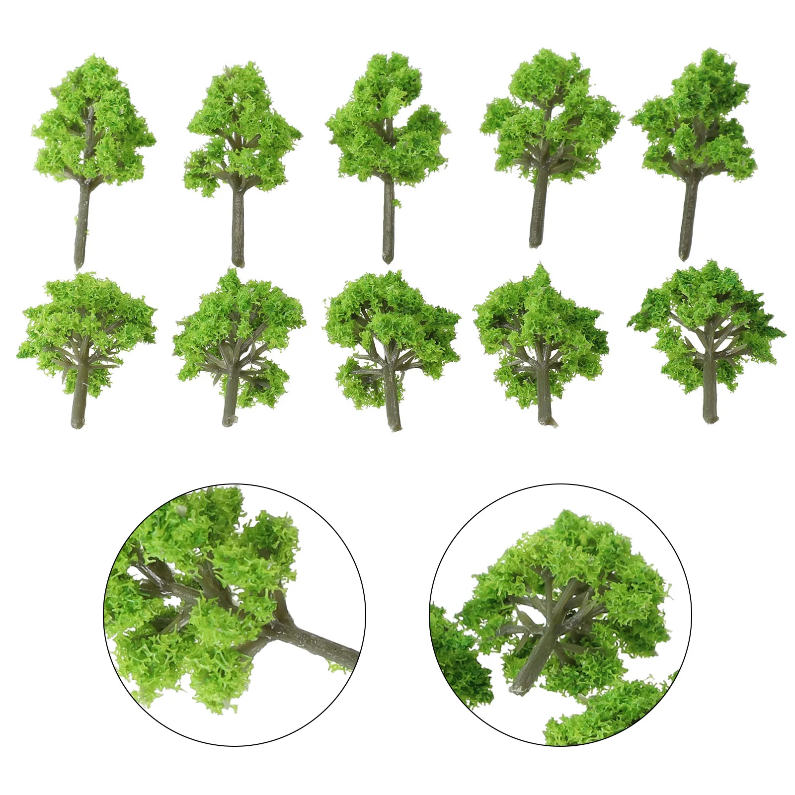 10pcs 4CM Model Trees for Train Railroad Diorama