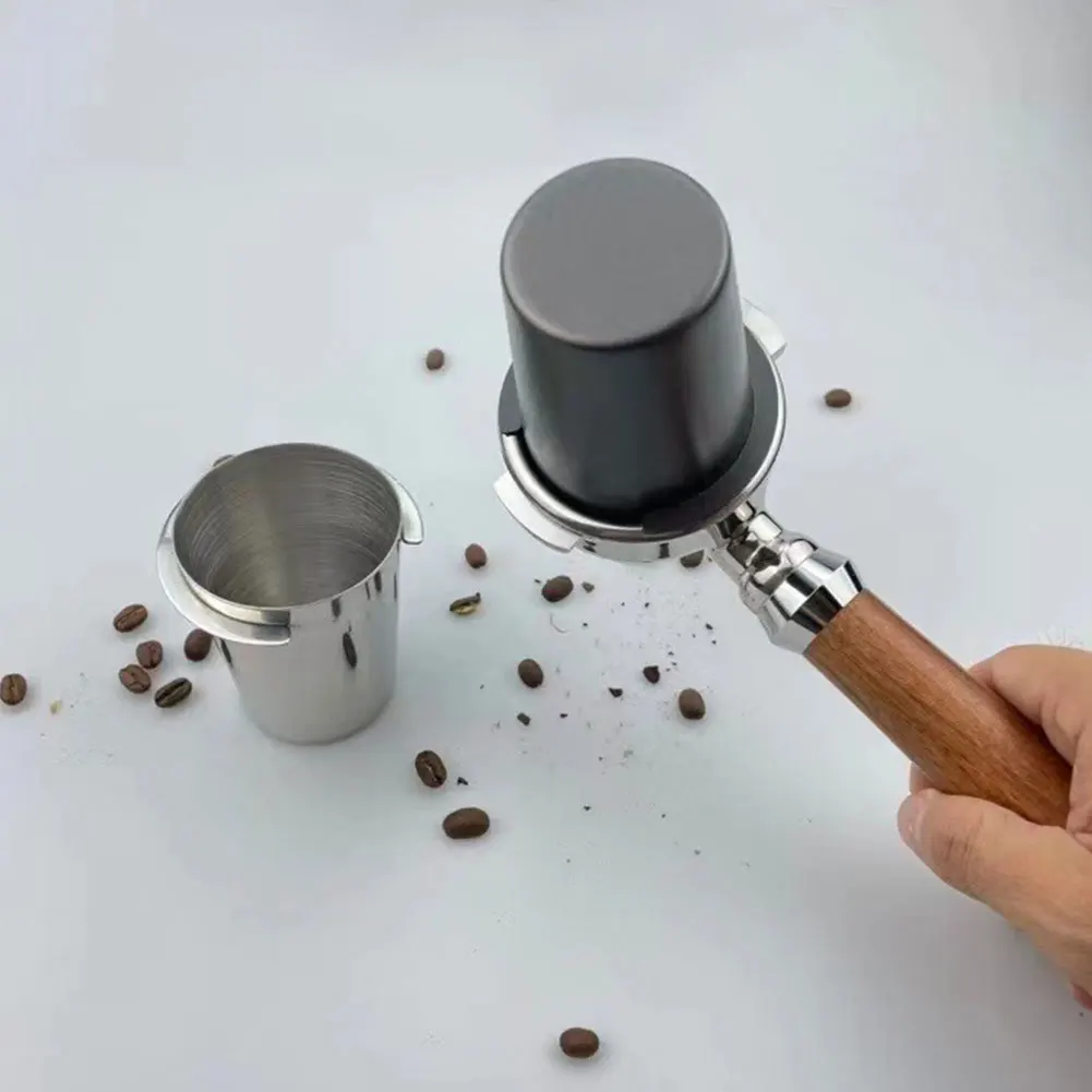 Tazza dosatrice per caffè tazza dosatrice per chicchi di caffè in acciaio inossidabile tazza dosatrice per caffè Espresso riutilizzabile per macchina da caffè Espresso