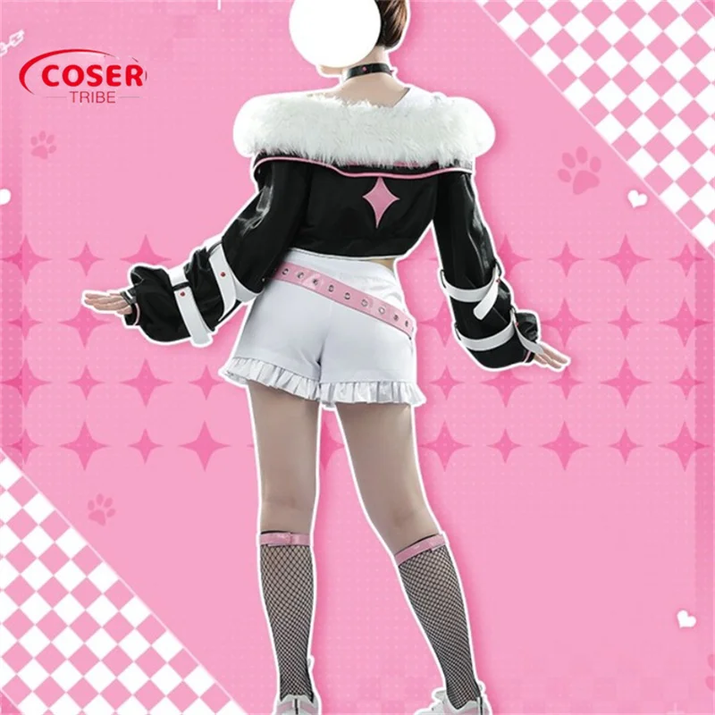 COSER TRIBE Anime Game NIJISANJ Mococo Abyssgard cute Halloween Carnival Role cosPlay Costume Complete Set