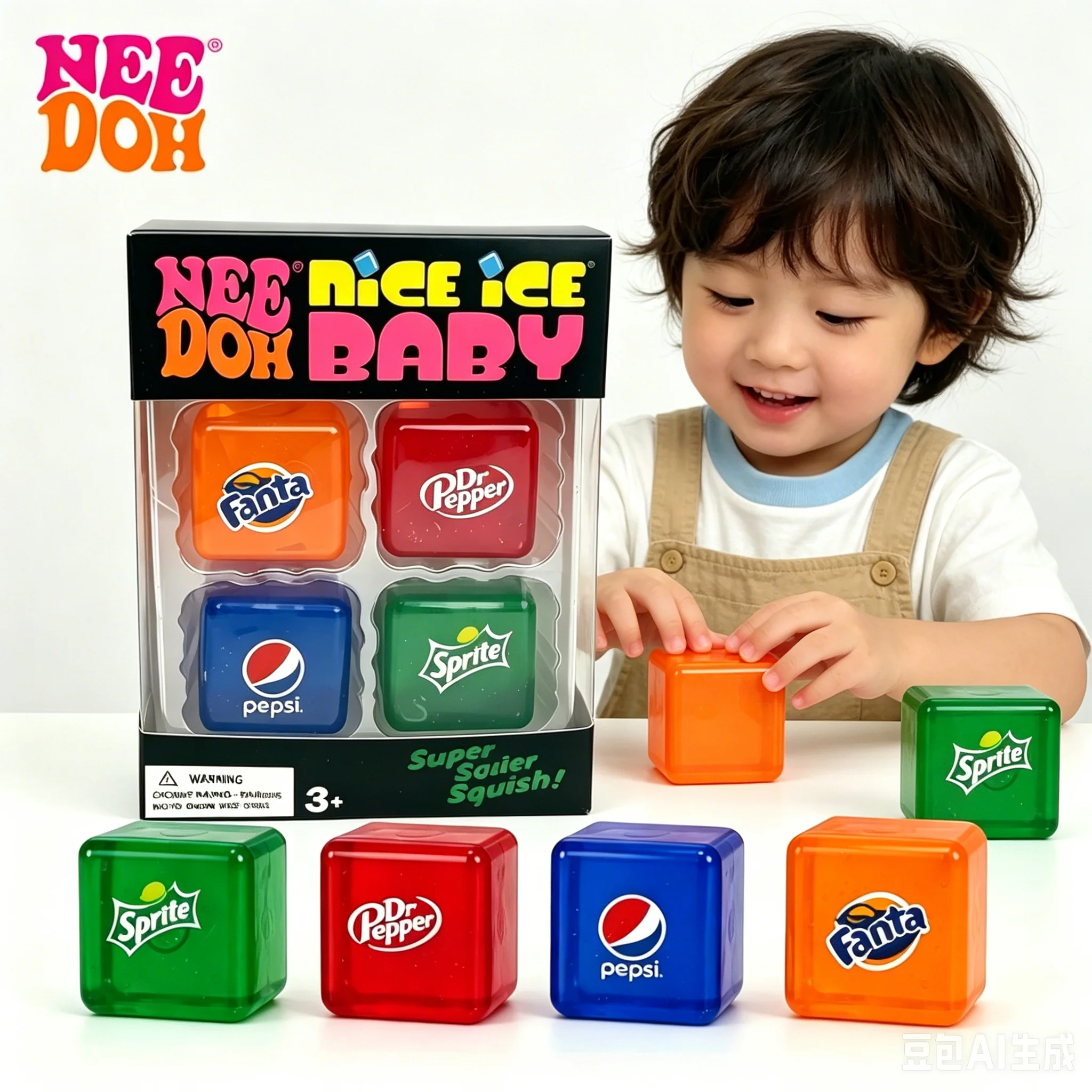 2026 Neueste Beliebte Schylling Nice Cube Mini Edition Sensorisches Spielzeug Stressabbau-Blöcke Kneifbare Musik-Stressabbau-Puzzles